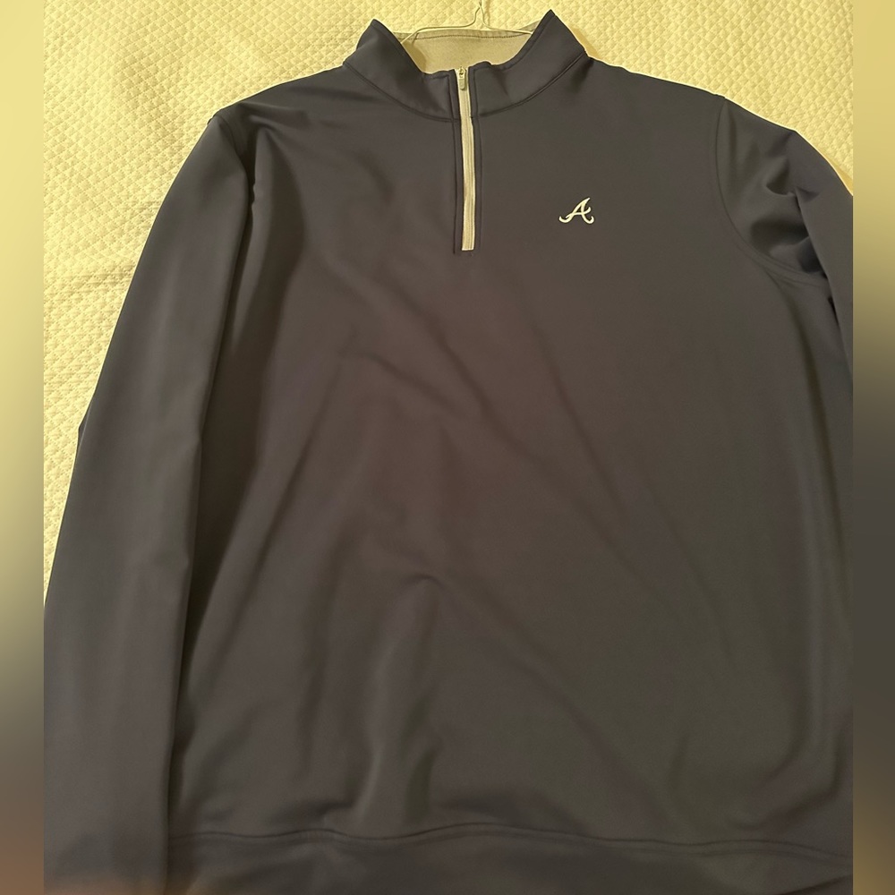 Peter Millar Atlanta Braves Perth Quarter Zip Pullover XL